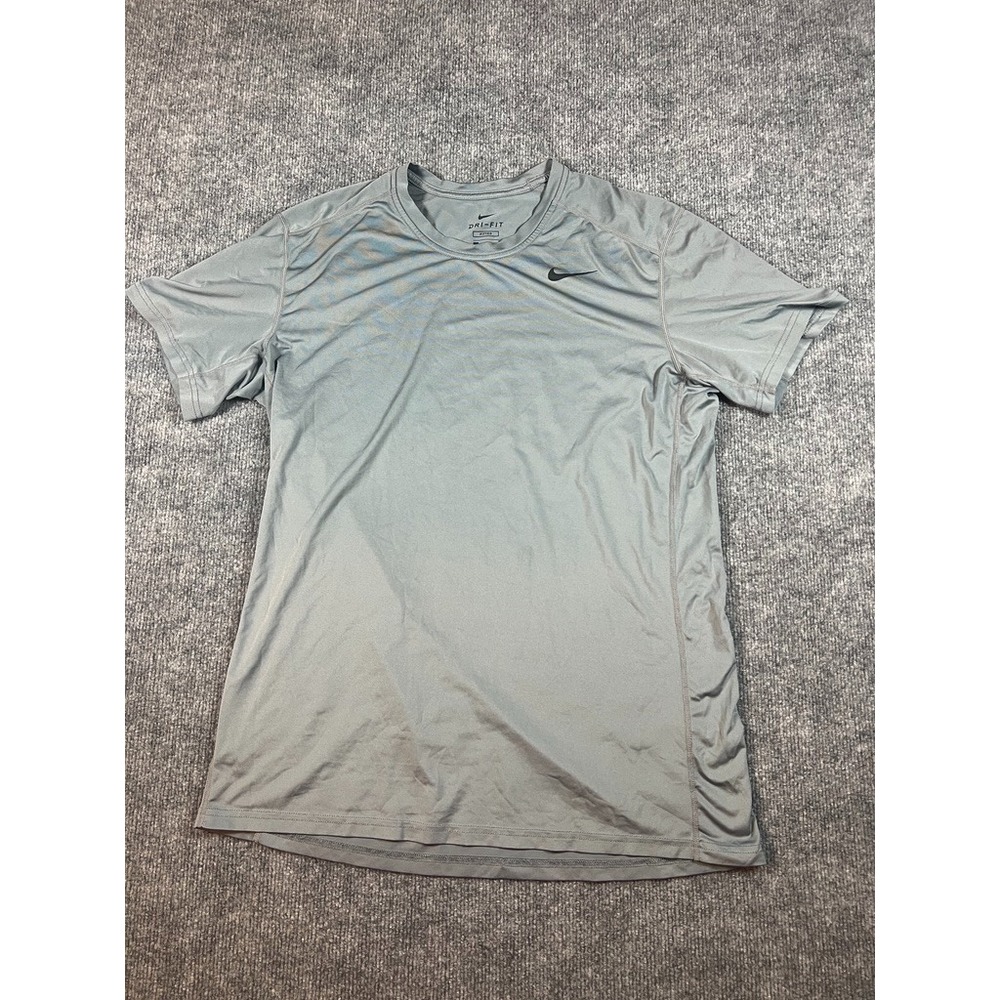 Nike Dri-Fit Short Sleeve Shirt Men's L Gray